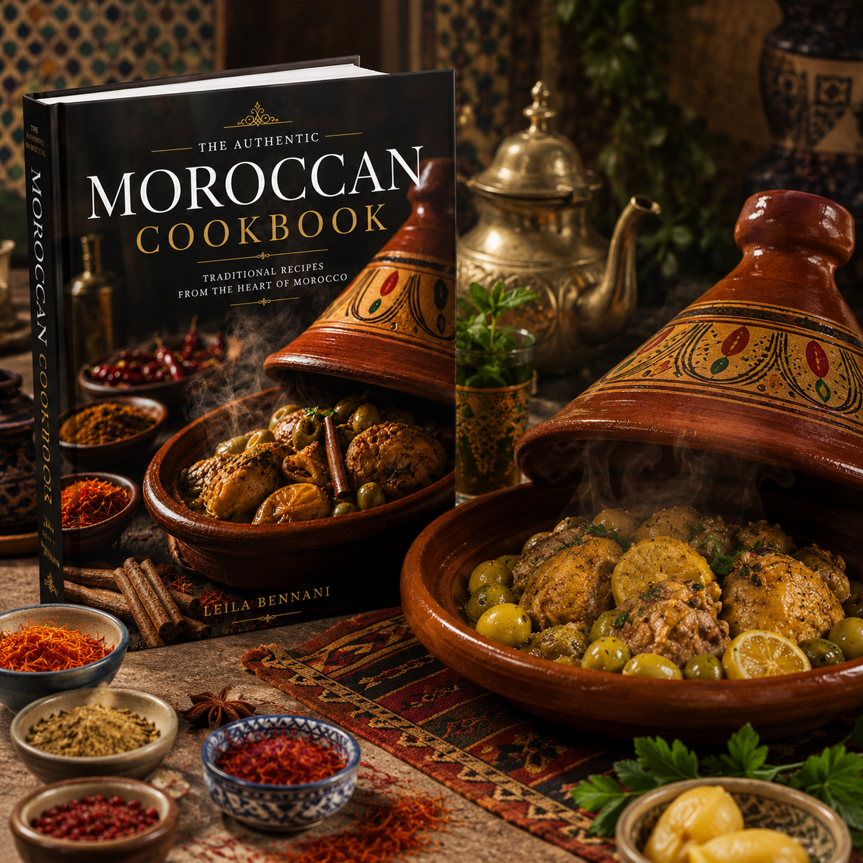 The Authentic Moroccan cookBook- Traditional Recipes in the heart of Morocco ( instant Download eBook)