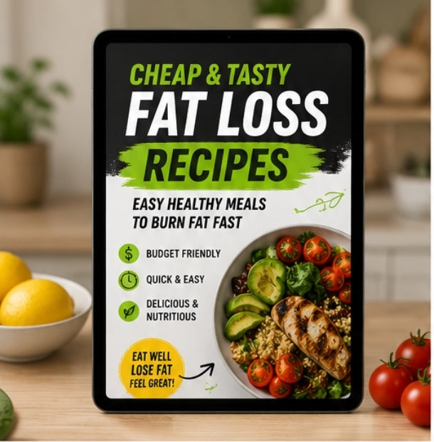 Cheap & Tasty Fat Loss Recipes – Easy Healthy Meals to Burn Fat Fast (Instant Download)