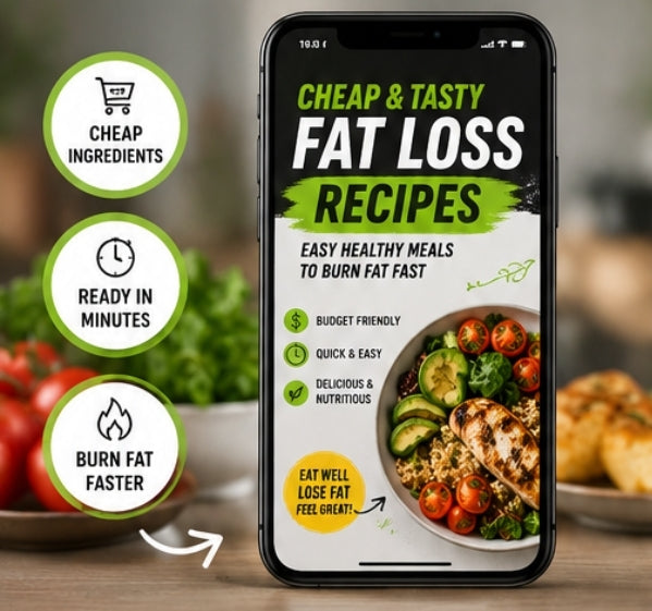 Cheap & Tasty Fat Loss Recipes – Easy Healthy Meals to Burn Fat Fast (Instant Download)